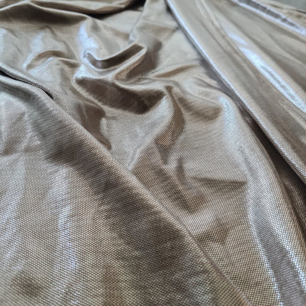 Metallic nude River Island wrap dress
